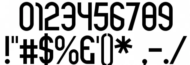 Rothwell-Regular Font OTHER CHARS