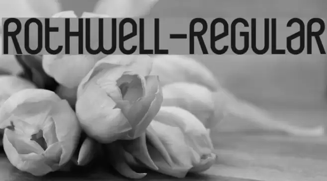 Rothwell-Regular Font examples