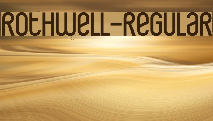 Rothwell-Regular フォント examples