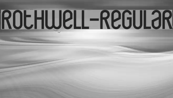 Rothwell-Regular Font examples