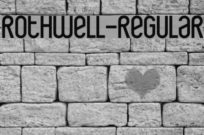 Rothwell-Regular Font examples