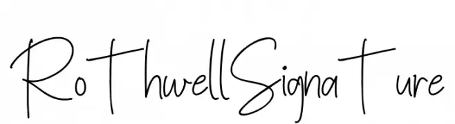 Rothwell Signature  Fuentes Gratis Descargar