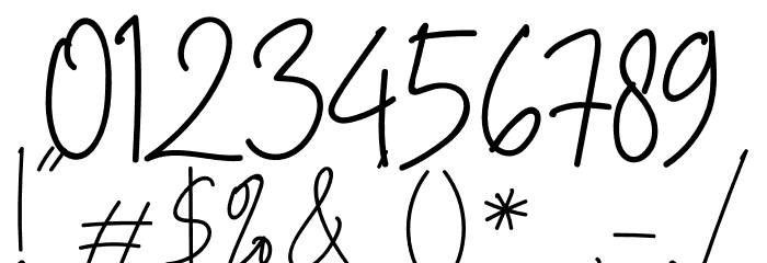 Rothwell Signature Font OTHER CHARS