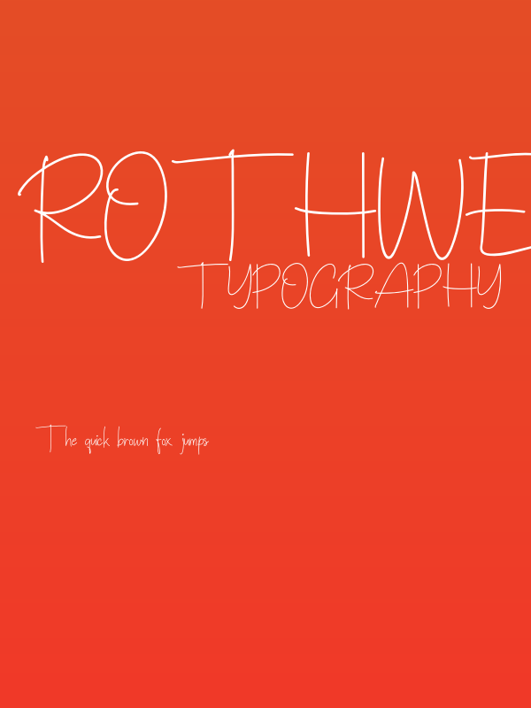 Rothwell Signature Poster