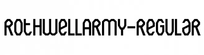 RothwellArmy-Regular  Frei Schriftart Herunterladen