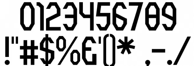 RothwellArmy-Regular Font OTHER CHARS