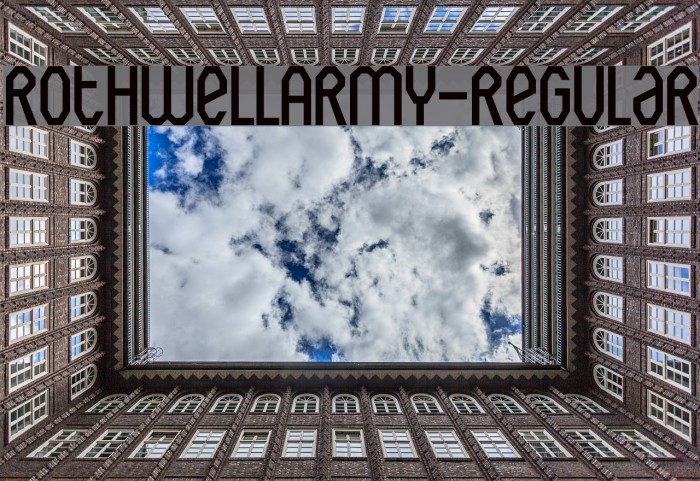 RothwellArmy-Regular Font examples