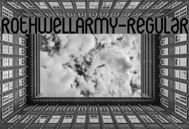 RothwellArmy-Regular Font examples
