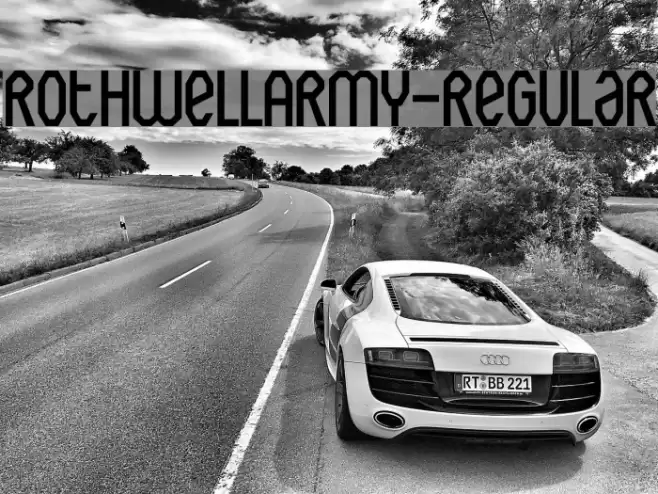 RothwellArmy-Regular Font examples