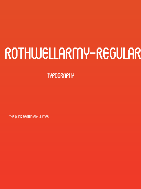 RothwellArmy-Regular Poster