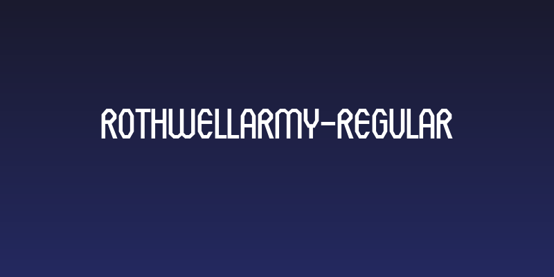RothwellArmy-Regular Social Header
