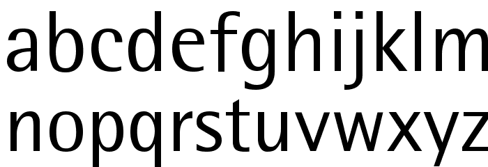 RotisSemiSans Font LOWERCASE