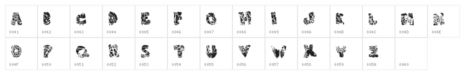 Roto Regular Character Map