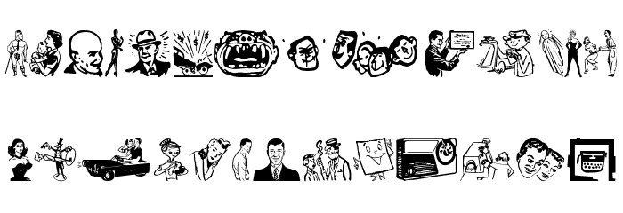 Rotodesign Dingbats Шрифта строчной