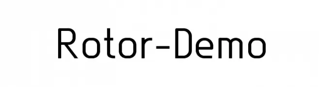 Rotor-Demo  font caratteri gratis