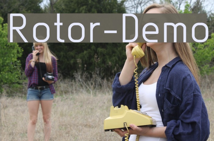 Rotor-Demo Font examples