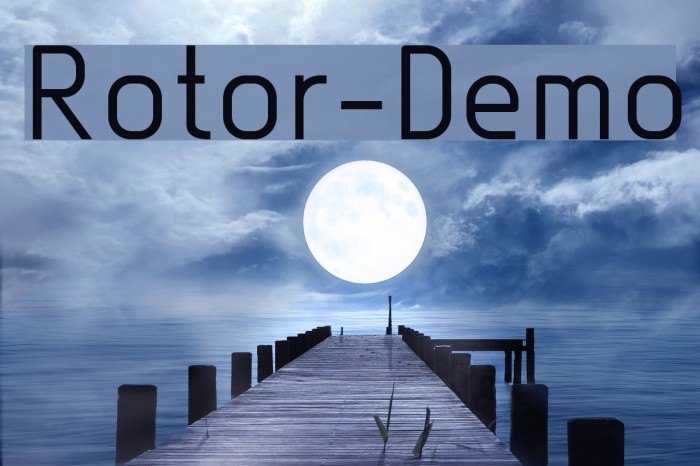 Rotor-Demo Font examples