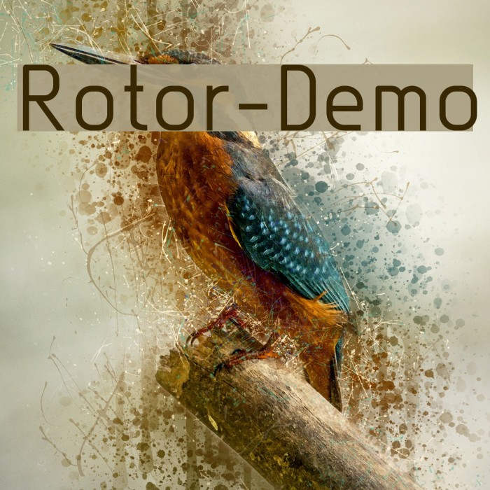 Rotor-Demo Font examples