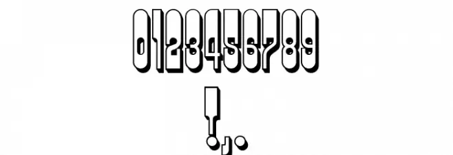 Rotor Hollow Regular Font OTHER CHARS