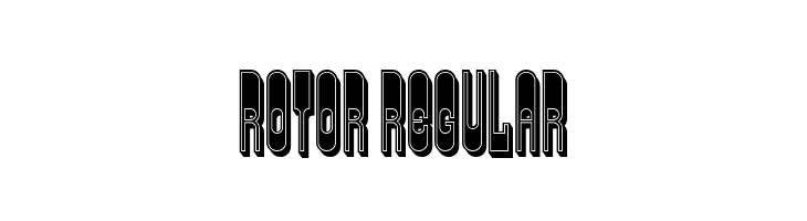 Rotor Regular  Скачать бесплатные шрифты