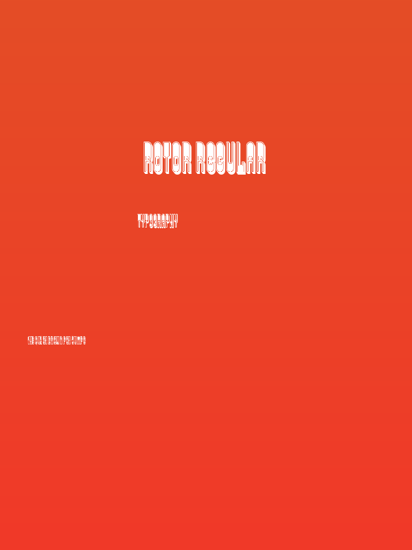 Rotor Regular Poster