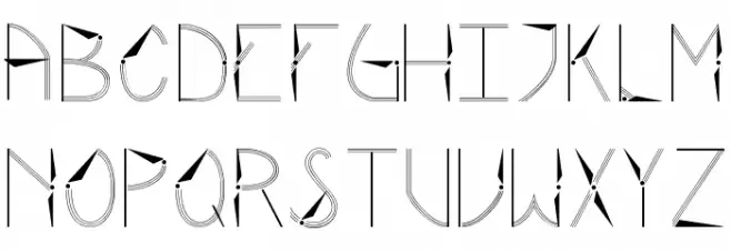Rotor Schriftart Groß