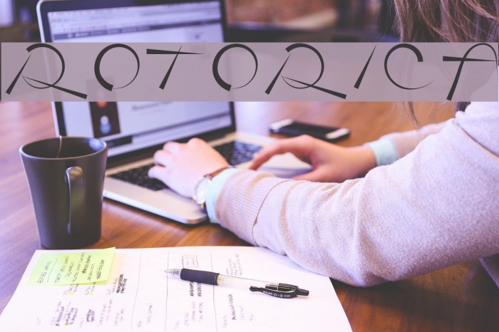 Rotorica Font examples