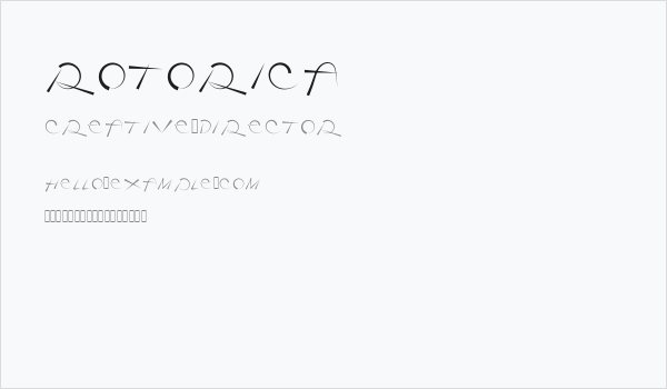 Rotorica Business Card