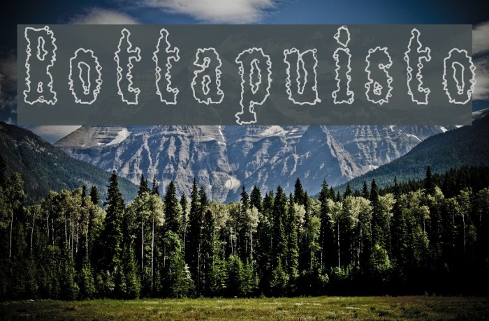 Rottapuisto Schriftart examples