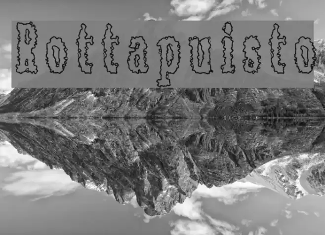 Rottapuisto Font examples