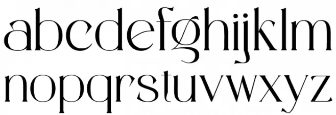 Rottaries Regular Font Litere mici