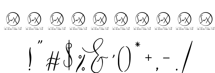 RottarityFeminine フォント その他の文字