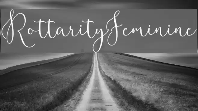 RottarityFeminine Font examples