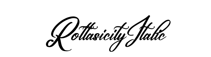 Rottasicity Italic  フリーフォントのダウンロード