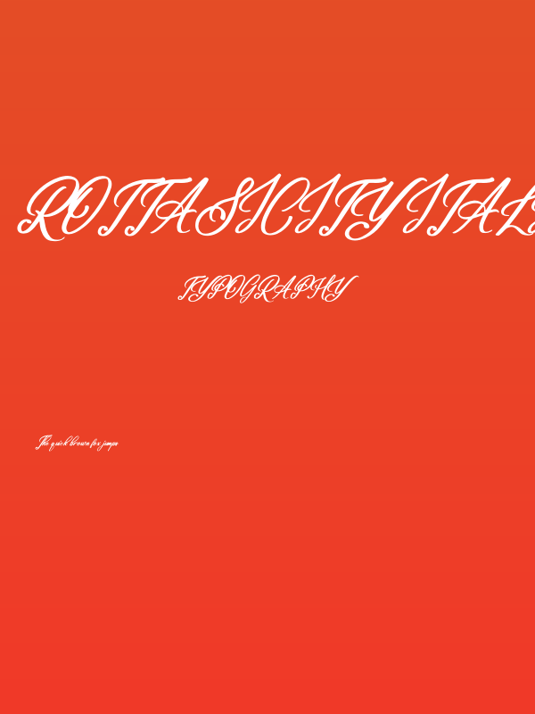 Rottasicity Italic Poster
