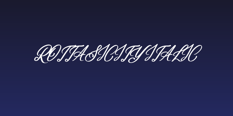 Rottasicity Italic Social Header