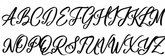 Rottasicity خط أحرف كبيرة