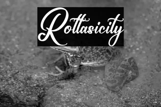 Rottasicity Font examples