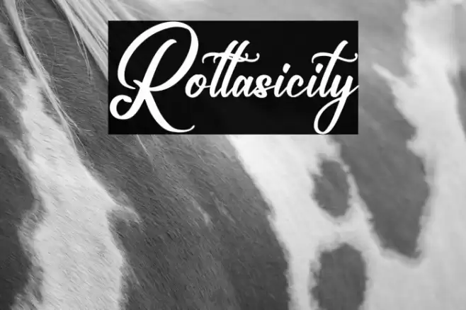Rottasicity Font examples
