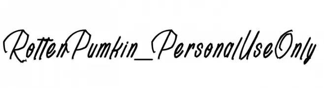 Rotten Pumkin_PersonalUseOnly  免费字体下载