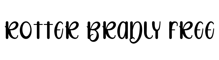 Rotter Bradly FREE  免费字体下载