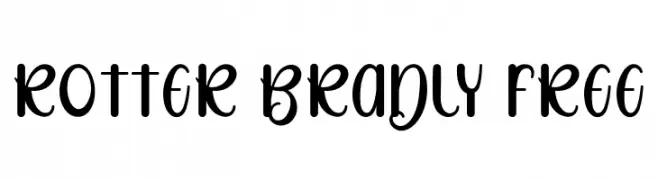 Rotter Bradly FREE  Скачать бесплатные шрифты