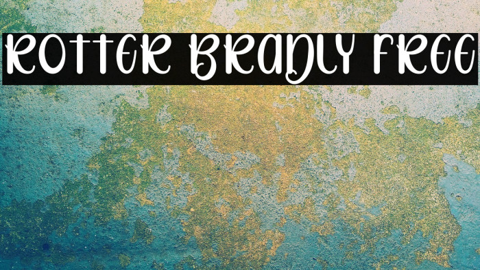 Rotter Bradly FREE Font examples