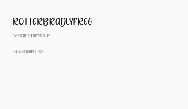 RotterBradlyFREE Business Card