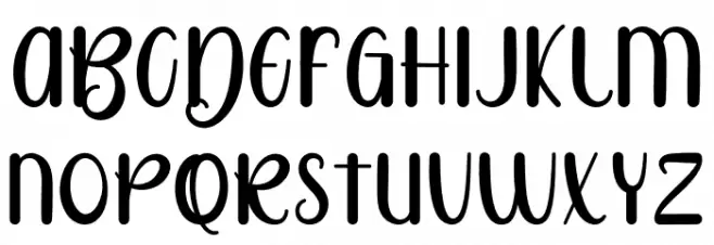 RotterBradlyFREE Font Litere mici