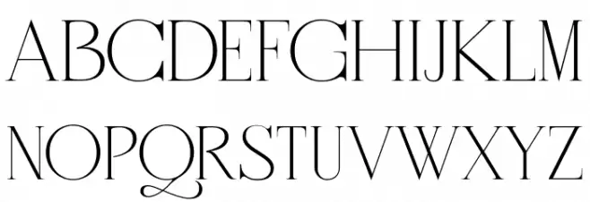 RotterburgStylishFREE-Regular 字体 大写