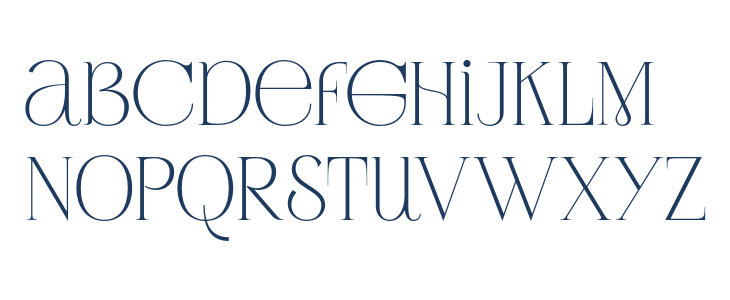 RotterburgStylishFREE-Regular Lowercase