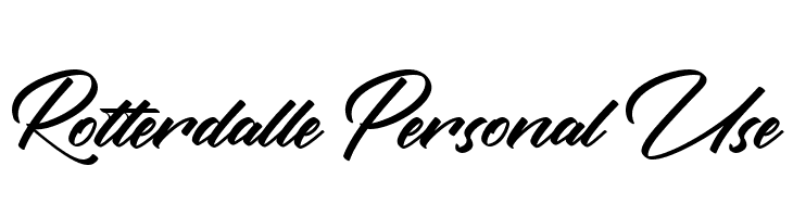 Rotterdalle Personal Use  baixar fontes gratis
