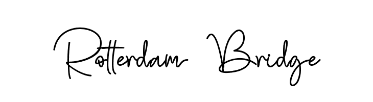 Rotterdam Bridge  Free Fonts Download