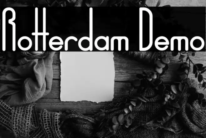 Rotterdam Demo Font examples